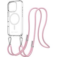 AlzaGuard Luxe Detach Lanyard Case Compatible with MagSafe for iPhone 16 Pro pink - Phone Cover