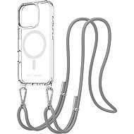 AlzaGuard Luxe Detach Lanyard Case Compatible with MagSafe for iPhone 16 Pro grey - Phone Cover