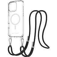 AlzaGuard Luxe Detach Lanyard Case Compatible with MagSafe for iPhone 16 Pro Max black - Phone Cover