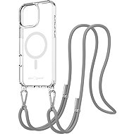 AlzaGuard Luxe Detach Lanyard Case Compatible with MagSafe for iPhone 16 Pro Max grey - Phone Cover
