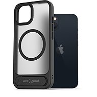 AlzaGuard Matte Case with Stand Compatible with MagSafe for iPhone 13 Black - Phone Cover