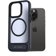 AlzaGuard Matte Case with Stand Compatible with MagSafe for iPhone 15 Pro dark blue - Phone Cover