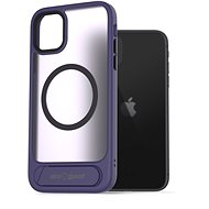 AlzaGuard Matte Case with Stand Compatible with MagSafe for iPhone 11 purple - Phone Cover