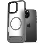 AlzaGuard Matte Case with Stand Compatible with MagSafe for iPhone 16 Pro grey - Phone Cover