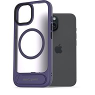 AlzaGuard Matte Case with Stand Compatible with MagSafe for iPhone 15 purple - Phone Cover