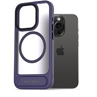 AlzaGuard Matte Case with Stand Compatible with MagSafe for iPhone 15 Pro Max purple - Phone Cover