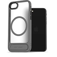 AlzaGuard Matte Case with Stand Compatible with MagSafe for iPhone 7 / 8 / SE 2020 / SE 2022 grey - Phone Cover