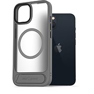 AlzaGuard Matte Case with Stand Compatible with MagSafe for iPhone 13 grey - Phone Cover