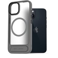 AlzaGuard Matte Case with Stand Compatible with MagSafe for iPhone 14 grey - Phone Cover