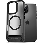 AlzaGuard Matte Case with Stand Compatible with MagSafe for iPhone 16 Pro Max Black - Phone Cover