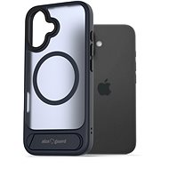 AlzaGuard Matte Case with Stand Compatible with MagSafe for iPhone 16 dark blue - Phone Cover