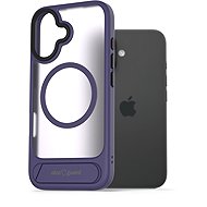 AlzaGuard Matte Case with Stand Compatible with MagSafe for iPhone 16 purple - Phone Cover
