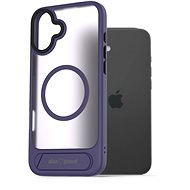 AlzaGuard Matte Case with Stand Compatible with MagSafe for iPhone 16 Plus purple - Phone Cover