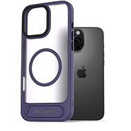 AlzaGuard Matte Case with Stand Compatible with MagSafe for iPhone 16 Pro purple - Phone Cover