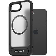 AlzaGuard Matte Case with Stand Compatible with MagSafe for iPhone 16e / 17e Black - Phone Cover
