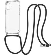 AlzaGuard Luxe Lanyard Case for iPhone 12 Mini black - Phone Cover