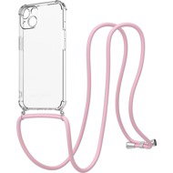 AlzaGuard Luxe Lanyard Case for iPhone 13 pink - Phone Cover