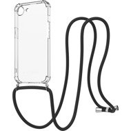AlzaGuard Luxe Lanyard Case pro iPhone 16e / 17e black - Phone Cover