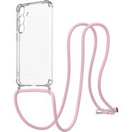 AlzaGuard Luxe Lanyard Case for Samsung Galaxy S25+ 5G pink - Phone Cover