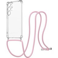 AlzaGuard Luxe Lanyard Case for Samsung Galaxy S25 Ultra 5G pink - Phone Cover