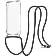 AlzaGuard Luxe Lanyard Case for iPhone 7/8/SE 2020/SE 2022 black - Phone Cover