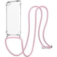 AlzaGuard Luxe Lanyard Case for iPhone 7/8/SE 2020/SE 2022 pink - Phone Cover