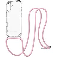 AlzaGuard Luxe Lanyard Case for iPhone 17 pink - Phone Cover