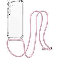 AlzaGuard Luxe Lanyard Case for Samsung Galaxy S25 FE pink - Phone Cover