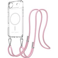 AlzaGuard Luxe Detach Lanyard Case Compatible with MagSafe for iPhone Air pink - Phone Cover