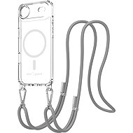 AlzaGuard Luxe Detach Lanyard Case Compatible with MagSafe for iPhone Air grey - Phone Cover