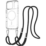 AlzaGuard Luxe Detach Lanyard Case Compatible with MagSafe for iPhone 17 Pro black - Phone Cover