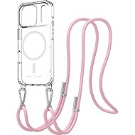 AlzaGuard Luxe Detach Lanyard Case Compatible with MagSafe for iPhone 17 Pro pink - Phone Cover