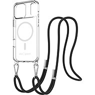 AlzaGuard Luxe Detach Lanyard Case Compatible with MagSafe for iPhone 17 Pro Max black - Phone Cover