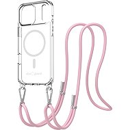 AlzaGuard Luxe Detach Lanyard Case Compatible with MagSafe for iPhone 17 Pro Max pink - Phone Cover