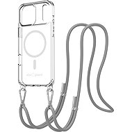 AlzaGuard Luxe Detach Lanyard Case Compatible with MagSafe for iPhone 17 Pro Max grey - Phone Cover