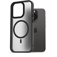 AlzaGuard Matte Case Compatible with MagSafe iPhone 15 Pro készülékhez, fekete - Telefon tok