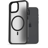 AlzaGuard Matte Case Compatible with MagSafe for iPhone 15 Black - Phone Cover