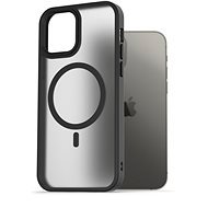 AlzaGuard Matte Case Compatible with MagSafe iPhone 12/12 Pro készülékhez, fekete - Telefon tok