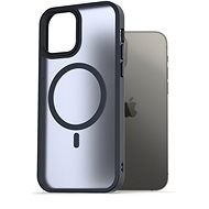AlzaGuard Matte Case Compatible with MagSafe iPhone 12 / 12 Pro készülékhez, sötétkék - Telefon tok