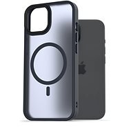 AlzaGuard Matte Case Compatible with MagSafe iPhone 15 készülékhez, sötétkék - Telefon tok