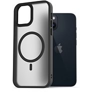 AlzaGuard Matte Case iPhone 14 MagSafe fekete tok - Telefon tok
