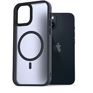 AlzaGuard Matte Case iPhone 14 MagSafe sötétkék tok - Telefon tok