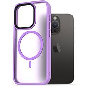 AlzaGuard Matte Case iPhone 14 Pro MagSafe világoslila tok - Telefon tok