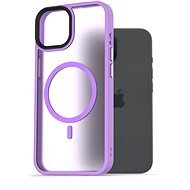 AlzaGuard Matte Case Compatible with MagSafe iPhone 15 készülékhez, világos lila - Telefon tok
