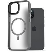AlzaGuard Matte Case Compatible with Magsafe für das iPhone 15 grau - Handyhülle