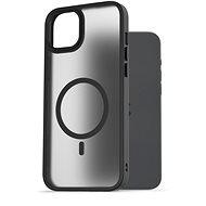 AlzaGuard Matte Case Compatible with MagSafe iPhone 15 Plus készülékhez, fekete - Telefon tok