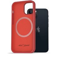AlzaGuard Silicone Case Compatible with Magsafe for iPhone 13 Mini Red - Phone Cover