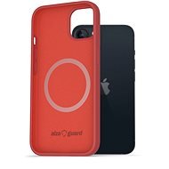 AlzaGuard Silicone Case Compatible with Magsafe pre iPhone 13 červený - Kryt na mobil
