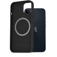 AlzaGuard Silicone Case Compatible with Magsafe for iPhone 14 black - Phone Cover