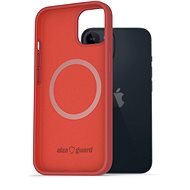 AlzaGuard Silicone Case Compatible with Magsafe na iPhone 14 červený - Kryt na mobil